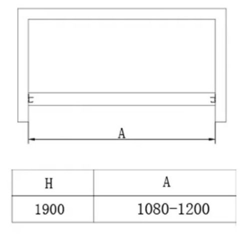 Diplon BP5713SA-110-120 cm Okos nyílóajtós zuhanyajtó