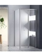 BR5761CA 80x80 cm szögletes, harmónika ajtós zuhanykabin