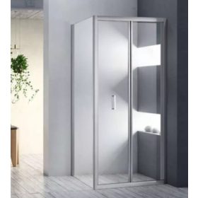   Diplon BR5761CA 90x90 cm szögletes, harmónika ajtós zuhanykabin