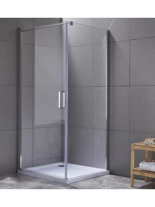 BR6601 90x90 cm szögletes, nyílóajtós zuhanykabin