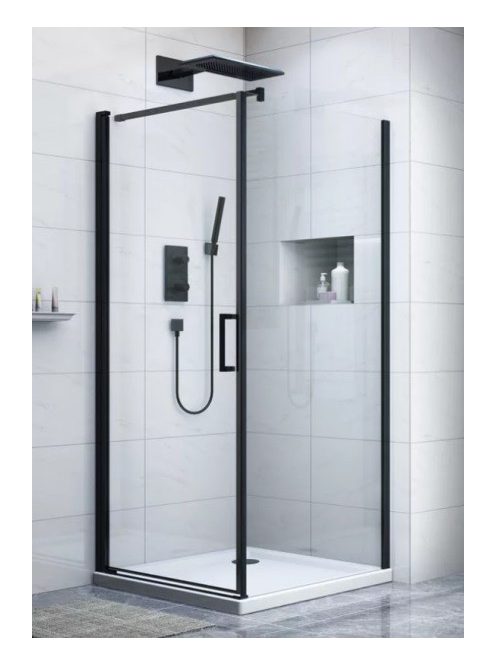 BR6611 90x90 cm szögletes, nyílóajtós zuhanykabin