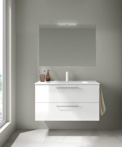 Nisy 60 cm modern fürdőszobabútor fényes fehér