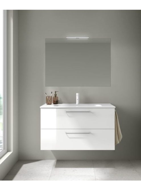 Nisy 100 cm modern fürdőszobabútor Gloss White