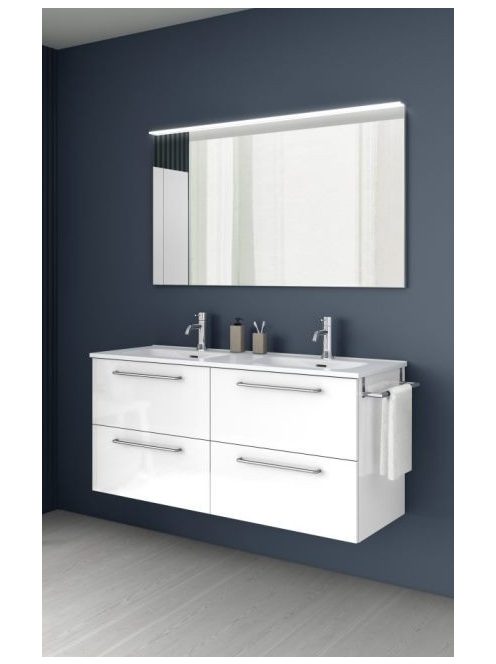Nisy 120 cm modern fürdőszobabútor Gloss White
