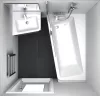 10° 170x100  aszimmetrikus akrilkád felülnézet balos
