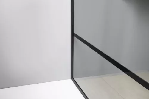 Aqualine Cure Black fix 90 cm zuhanyfal