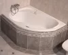 Rosa I 140x105 aszimmetrikus akrilkád beépítve