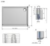 Calida CI TWF 80 cm Walk in zuhanyfal