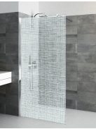 Calida CI TWF Walk in zuhanyfal brillant profil,  nyomtatott biztonsági fóliás üveg