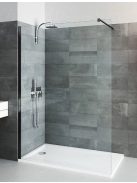 Calida CI TWF Walk in zuhanyfal fekete elox profil, átlátszó üveg