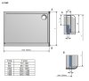 Calida CI TWF 120 cm Walk in zuhanyfal