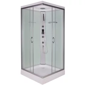   Sanotechnik Twist 80x80 hátfalas komplett hidromasszázs zuhanykabin