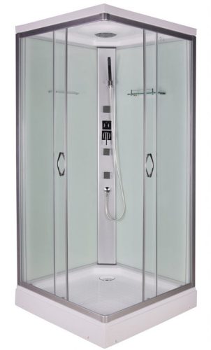 Sanotechnik Twist 90x90 hátfalas komplett hidromasszázs zuhanykabin
