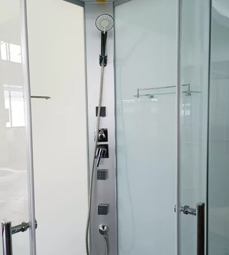 Sanotechnik Twist 90x90 hátfalas komplett hidromasszázs zuhanykabin