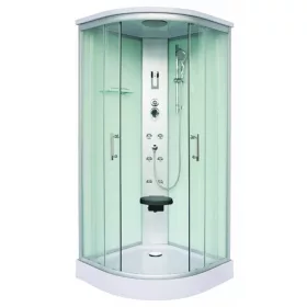   Sanotechnik Scala 90x90 hátfalas komplett hidromasszázs zuhanykabin, fehér