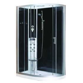   Sanotechnik Vario 120x80 hátfalas komplett hidromasszázs zuhanykabin elektronikával
