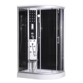   Sanotechnik Vario 120x80 hátfalas komplett hidromasszázs zuhanykabin elektronikával