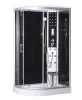 Sanotechnik Vario 120x80 hátfalas komplett hidromasszázs zuhanykabin elektronikával