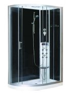 Vario 120x80 hidromasszázs zuhanykabin elektronikával