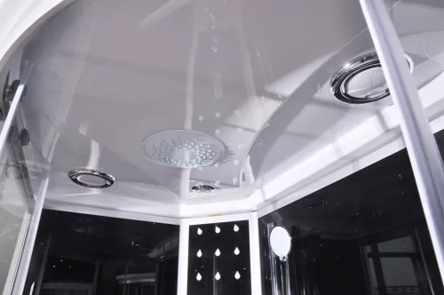 Sanotechnik Vario 120x80 hátfalas komplett hidromasszázs zuhanykabin elektronikával