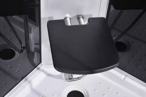 Sanotechnik Vario 120x80 hátfalas komplett hidromasszázs zuhanykabin elektronikával