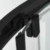Sanotechnik Austin Black 90x90 hátfalas komplett hidromasszázs zuhanykabin