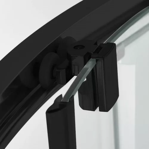 Sanotechnik Austin Black 90x90 hátfalas komplett hidromasszázs zuhanykabin