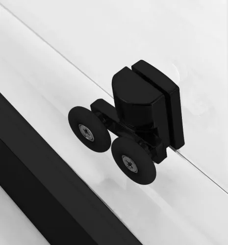 Sanotechnik Austin Black 90x90 hátfalas komplett hidromasszázs zuhanykabin