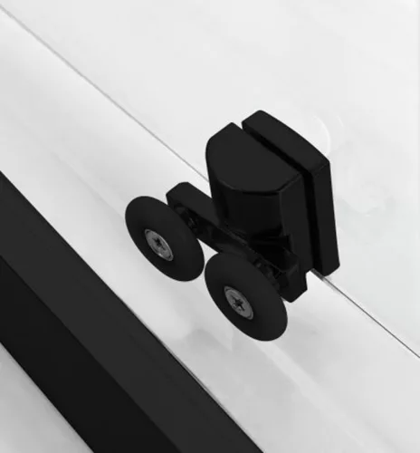 Sanotechnik Miami Black 90x90 hátfalas komplett hidromasszázs zuhanykabin