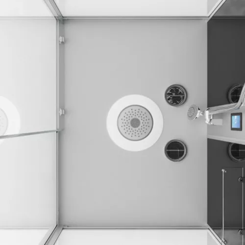 Sanotechnik Boston 120x90 hátfalas komplett hidromasszázs zuhanykabin