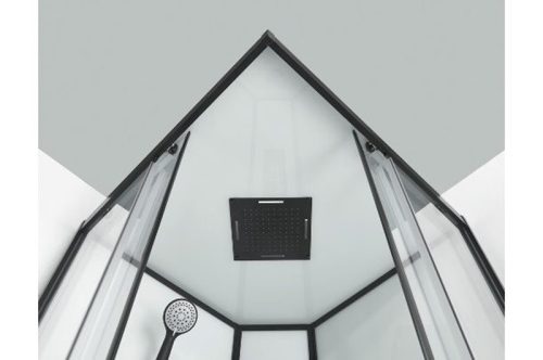 Sanotechnik Sky 2 90x90 cm hátfalas komplett hidromasszázs zuhanykabin