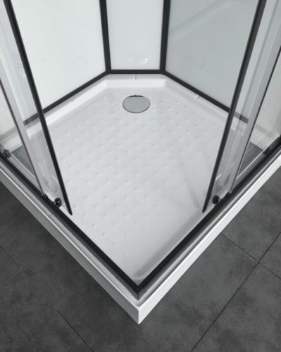 Sanotechnik Sky 2 90x90 cm hátfalas komplett hidromasszázs zuhanykabin