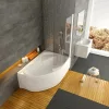 Rosa II 160x105 aszimmetrikus akrilkád balos