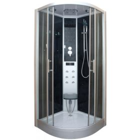 Sanotechnik Relax 90x90 íves hátfalas komplett gőzkabin