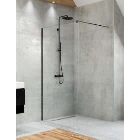 NewTrendy Velio Black Walk-in 90 cm zuhanyfal