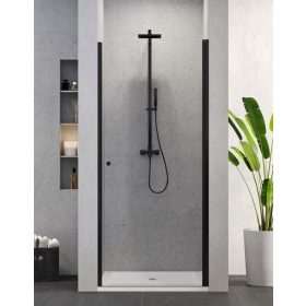 NewTrendy Superia Black 90 cm nyílóajtós zuhanyajtó