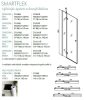 Sanotechnik Smartflex 110 nyílóajtós zuhanyajtó