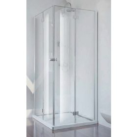   Sanotechnik Smartflex 80x80 szögletes két csuklóajtós zuhanykabin