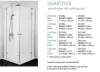 Sanotechnik Smartflex 80x80 szögletes két nyílóajtós zuhanykabin