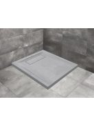 Doris C 90x90 szögletes műmárvány zuhanytálca betonszürke