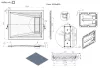 Radaway Doris F 100x80 téglalap műmárvány zuhanytálca
