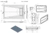 Radaway  Doris F 120x80 téglalap műmárvány zuhanytálca