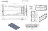 Radaway Doris F 160x80 téglalap műmárvány zuhanytálca