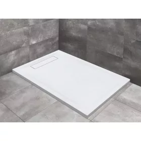 Doris F 170x80 téglalap műmárvány zuhanytálca fehér