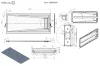 Radaway Doris F 180x80 téglalap műmárvány zuhanytálca