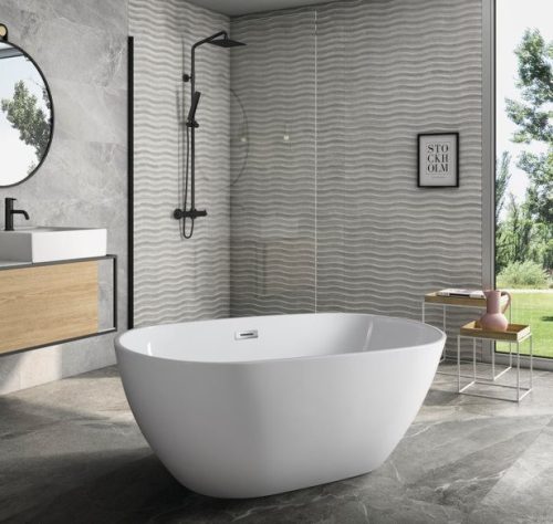 Aqualine Douro 150x80 cm szabadonálló akril kád