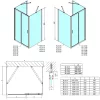Easy Line 100x90x90 tolóajtós zuhanykabin méretei