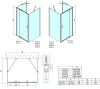 Polysan Easy Line 80-90x80x80 falsíkra szerelhető nyílóajtós zuhanykabin