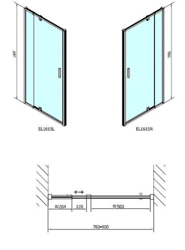Easy Line 76-90 méretei