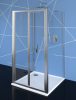 Polysan Easy Line 80x80x80 falsíkra szerelhető csuklóajtós zuhanykabin